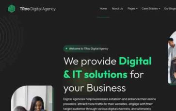 TRoo Digital Agency (screenshot desktop)