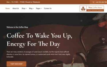 TRoo Divi Coffee (screenshot desktop)