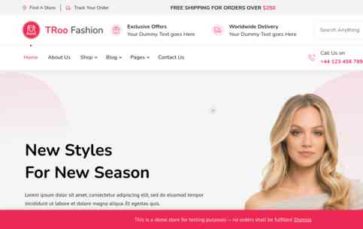 TRoo Fashion (screenshot desktop)