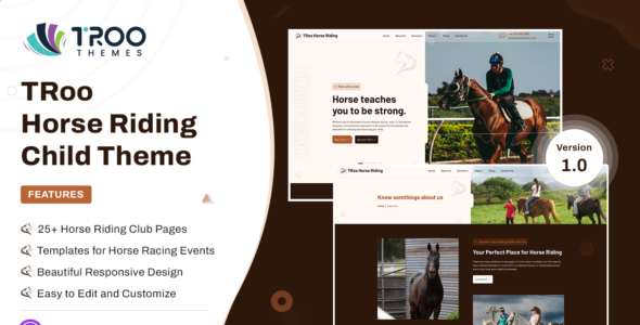 TRoo Horse Riding (Elegant Themes)