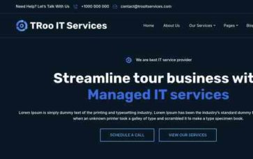 TRoo IT Services (screenshot desktop)
