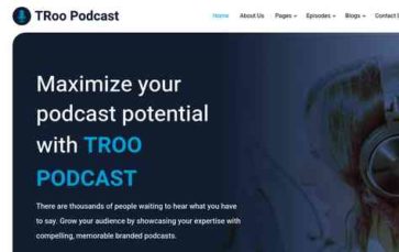 TRoo Podcast (screenshot desktop)
