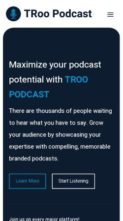 TRoo Podcast (screenshot mobile)