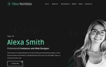 TRoo Portfolio (screenshot desktop)