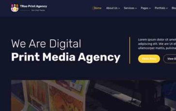 TRoo Print Agency (screenshot desktop)