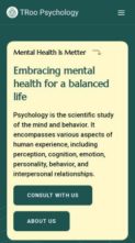 TRoo Psychology (screenshot mobile)