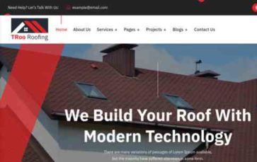TRoo Roofing (screenshot desktop)