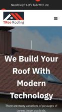TRoo Roofing (screenshot mobile)