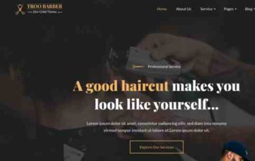 TRoo Salon & Barber (screenshot desktop)