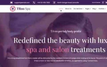 TRoo Spa and Wellness (screenshot desktop)