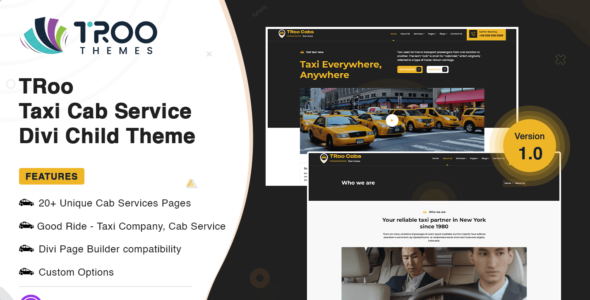 TRoo Taxi Cab Service (Elegant Themes)