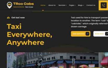 TRoo Taxi Cab Service (screenshot desktop)