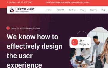 TRoo Web Design Agency (screenshot desktop)