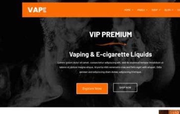 Vape (Divi Awesome) (screenshot desktop)