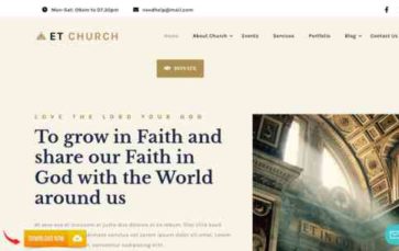 Screenshot Desktop ET Church (screenshot desktop)