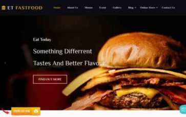 ET FastFood (screenshot desktop)
