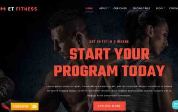 Screenshot Desktop ET Fitness (screenshot desktop)