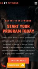 Screenshot Mobile ET Fitness (screenshot mobile)