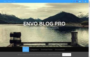 Envo Blog Pro (screenshot desktop)