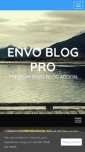 Envo Blog Pro (screenshot mobile)