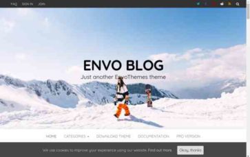 Envo Blog (screenshot desktop)