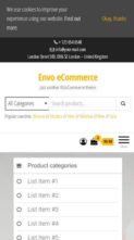Envo eCommerce (screenshot mobile)