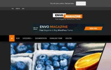 Envo Magazine Dark (screenshot desktop)