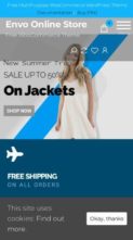 Envo Online Store (screenshot mobile)