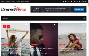 Everest News (screenshot desktop)