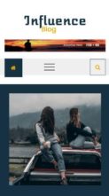 Influence Blog (screenshot mobile)