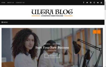 Ultra Lite Blog (screenshot desktop)