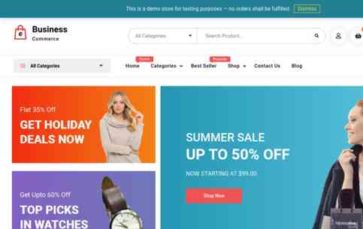 Business Commerce (screenshot desktop)