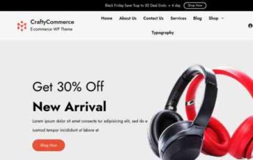 CraftyCommerce (screenshot desktop)