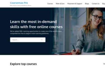 Coursemax Pro (screenshot desktop)