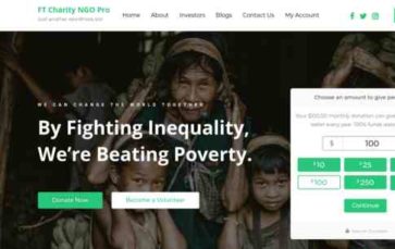 FT Charity NGO Pro (screenshot desktop)