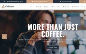 Cafeteria Pro (FlyThemes) (screenshot desktop)