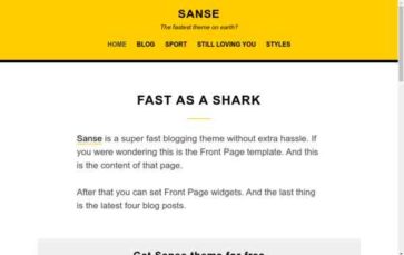 Sanse (screenshot desktop)