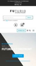 Futurio Storefront (screenshot mobile)