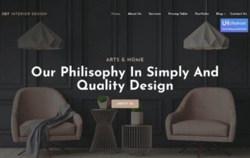 Screenshot Desktop GT Interior Design (screenshot desktop)