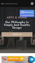 Screenshot Mobile GT Interior Design (screenshot mobile)