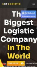 GT Logistic (screenshot mobile)