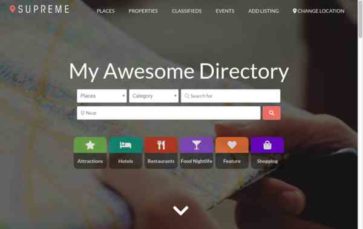 Supreme Directory (screenshot desktop)