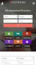 Supreme Directory (screenshot mobile)