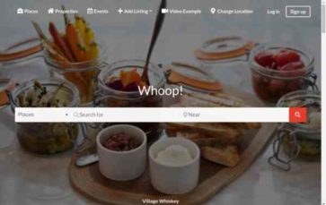 Screenshot Desktop Whoop (GeoDirectory) - (screenshot desktop)