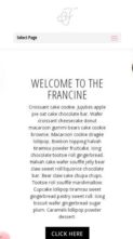 The Francine (screenshot mobile)
