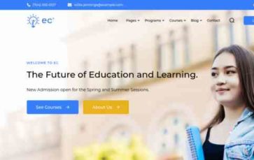 Education Center (GLThemes) (screenshot desktop)