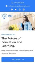 Education Center (GLThemes) (screenshot mobile)