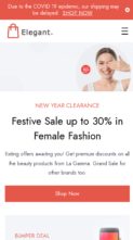 Elegant Shop (GLThemes) - (screenshot mobile)