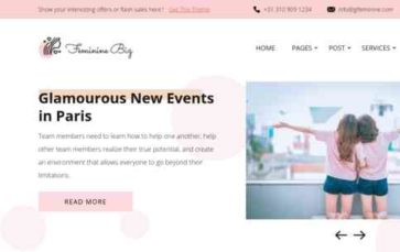 Feminine Business Pro (screenshot desktop)