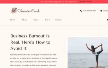 Screenshot Desktop Feminine Coach (screenshot desktop)